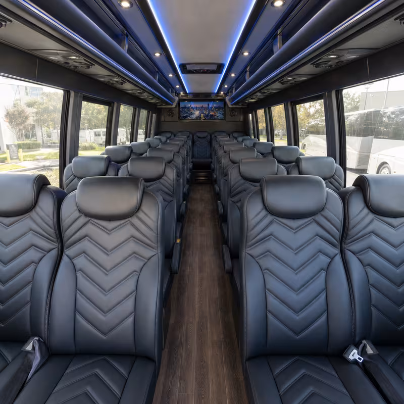 15-35 Passenger Minibus Interior