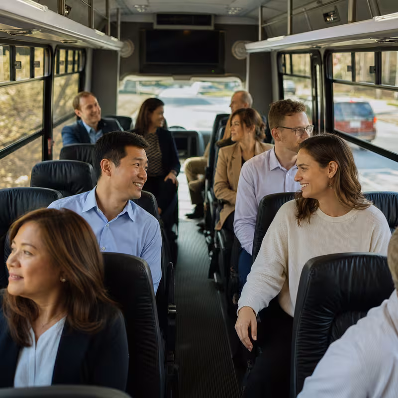 Black Mercedes Sprinter van staged for an Las Vegas Corporate Transportation group