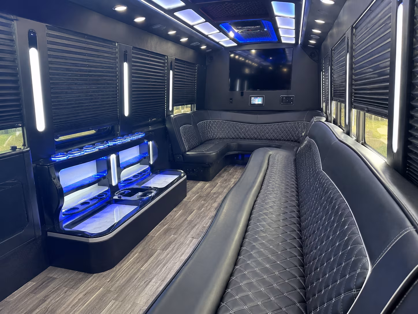 Las Vegas Bachelor & Bachelorette Transportation party bus exterior