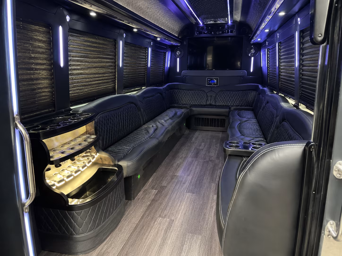 Las Vegas Birthday, Sweet 16, & Quinceañera Transportation party bus exterior