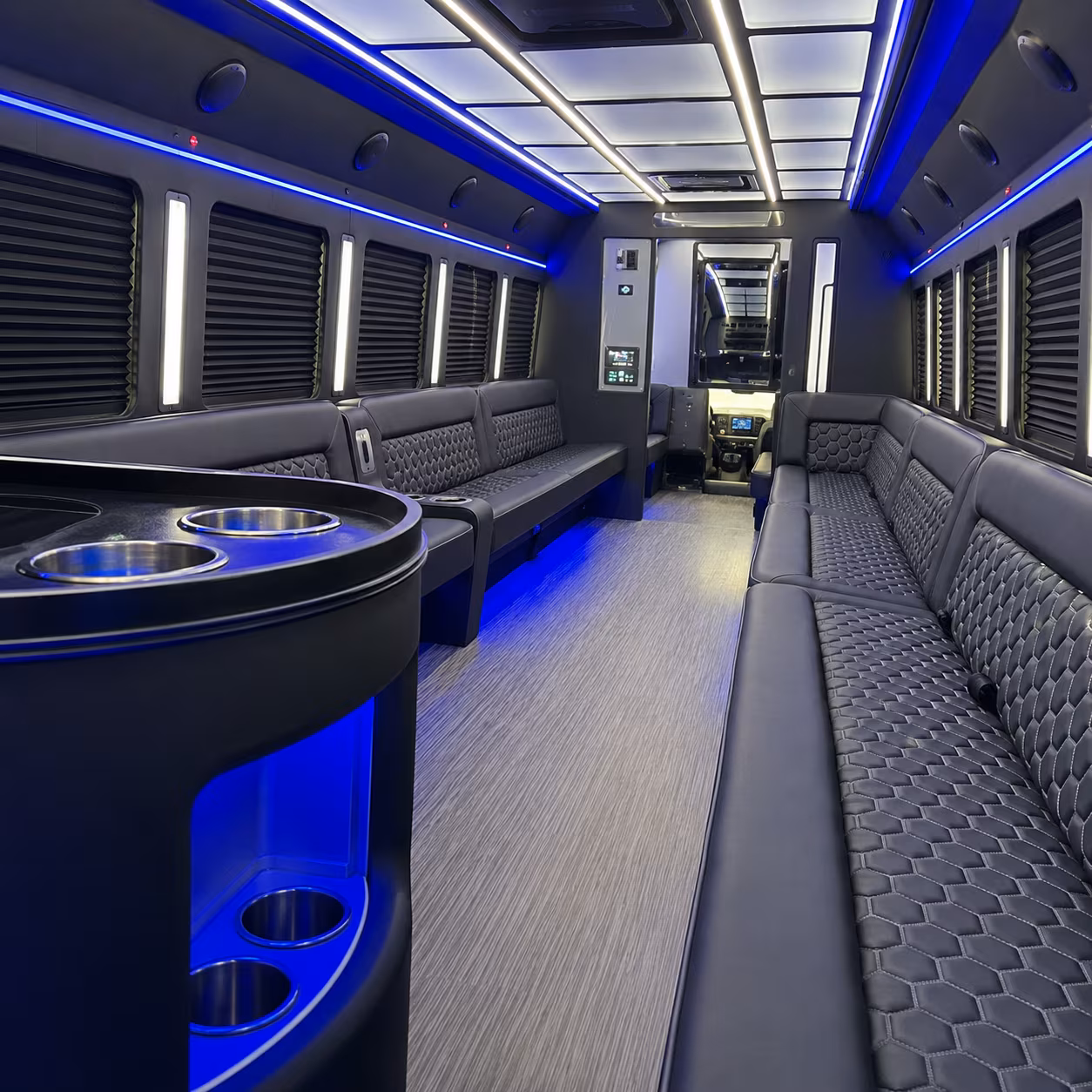 Las Vegas Private Event Transportation party bus exterior