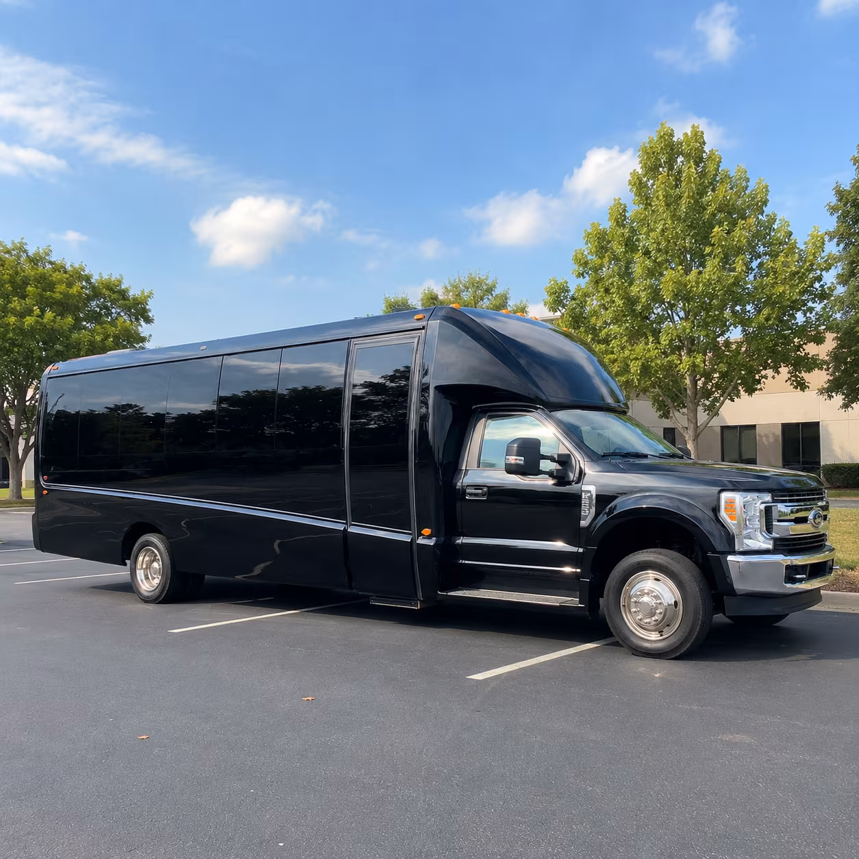 Las Vegas School Event Transportation party bus exterior