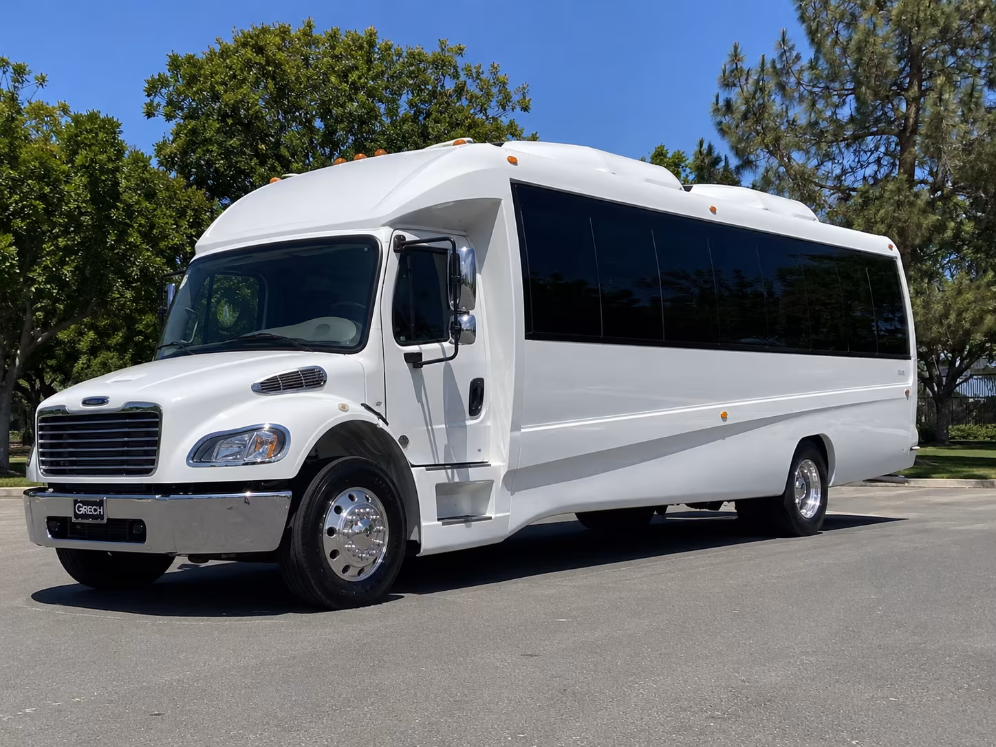 Las Vegas Sporting Event Transportation party bus exterior