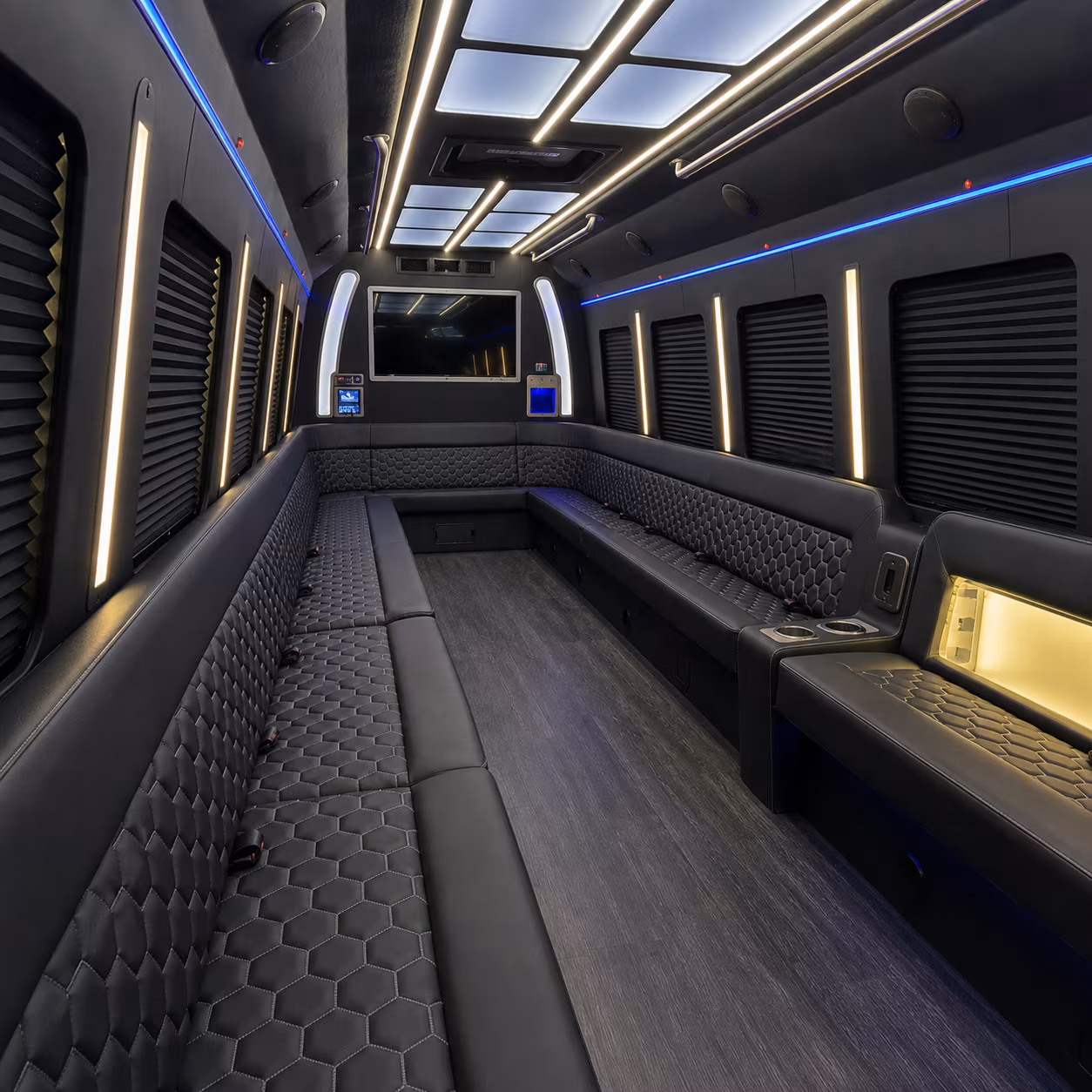 Las Vegas Sporting Event Transportation party bus exterior