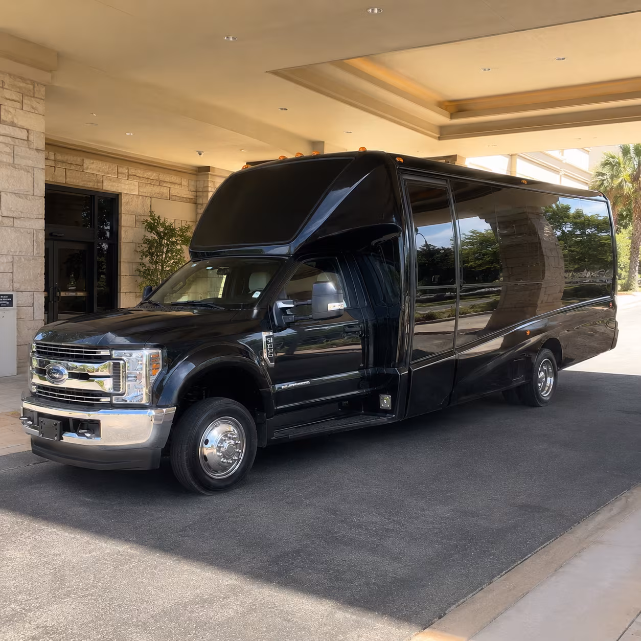 Las Vegas Sporting Event Transportation party bus exterior