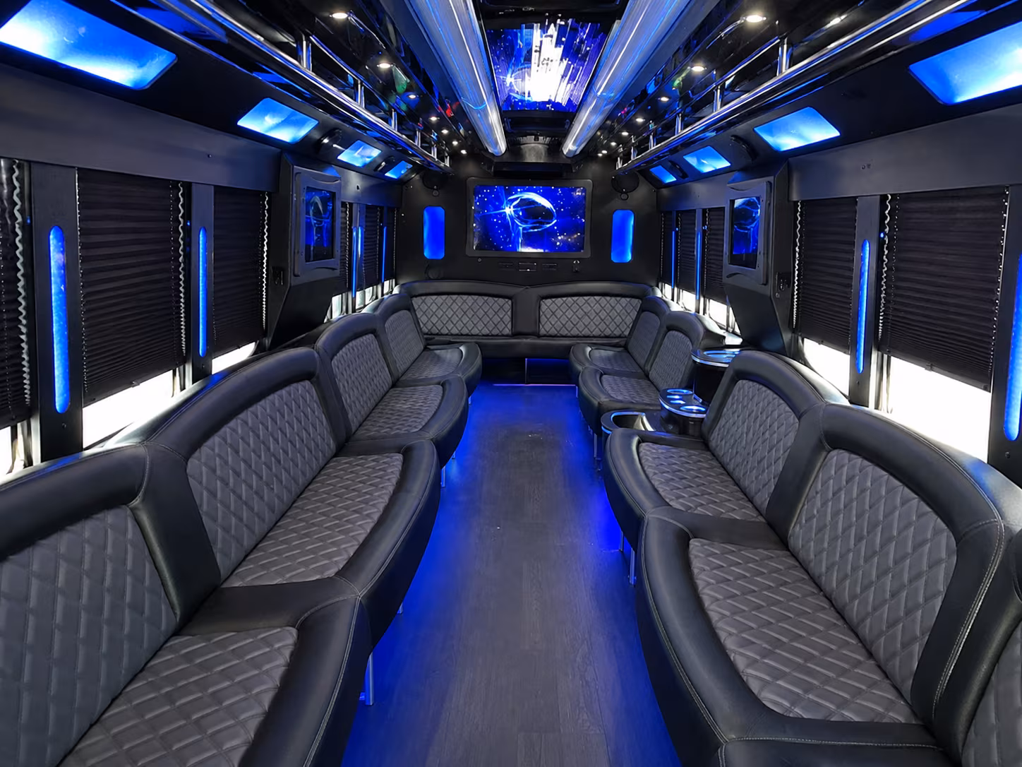 Las Vegas Wedding Transportation party bus exterior