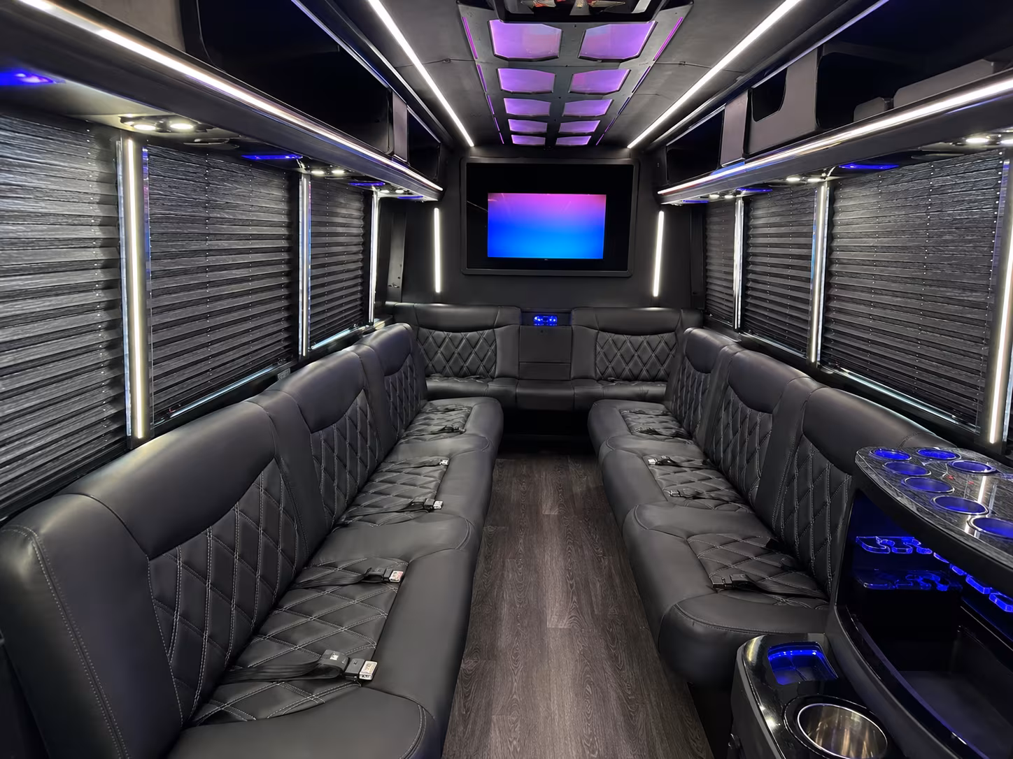 Las Vegas Winery Tour & Pub Crawl Transportation party bus exterior